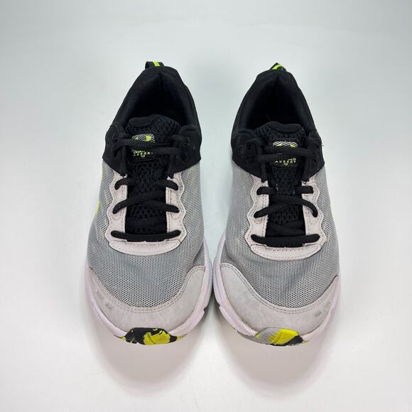 Under Armour Charged Assert 10 Gray Black Running Shoes 3026182-105 Youth Size 6 - Picture 3 of 10